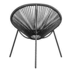 Loungestoel Formentera - Antraciet -Beliani Winkel 50105124 0900