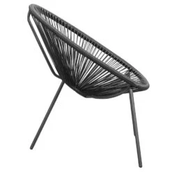 Loungestoel Formentera - Antraciet -Beliani Winkel 50105124 8000