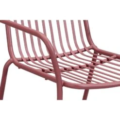 Stapelstoel Vence - Rood - 83x55x63 Cm -Beliani Winkel 50105159 9002