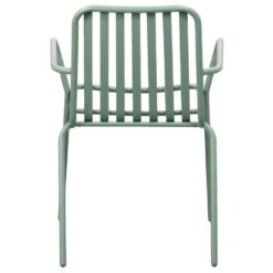 Stapelstoel Vence - Metaal Lichtgroen - 82x55x62 Cm -Beliani Winkel 50105164 0900