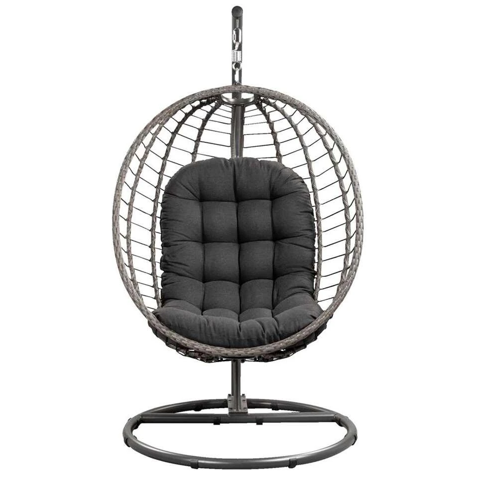 Hangstoel Lourdes - Antraciet - Ø105x190 Cm 2 Hangstoel Lourdes - Antraciet - Ø105x190 Cm - Afbeelding 2