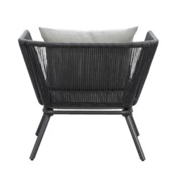 Loungestoel Almeria - Antraciet - 75x89x75 Cm -Beliani Winkel 50105176 8000