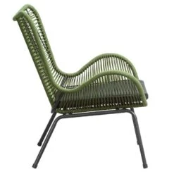 Loungefauteuil Monaco - Groen - Incl. Kussen -Beliani Winkel 50105205 8000