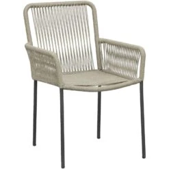 Terrasstoel Gerona - Naturel/antraciet