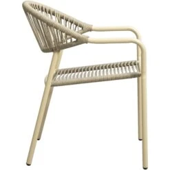 Terrasstoel Palamos - Naturel/zand -Beliani Winkel 50105611 8000