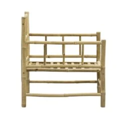 Loungestoel Tarifa Bamboe - Naturel - 82x66x75 Cm -Beliani Winkel 50109005 8000