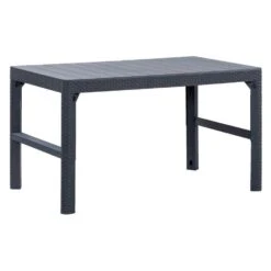Keter Allibert Verstelbare Tafel Lyon - Grijs - 116x71,5x40/66 Cm