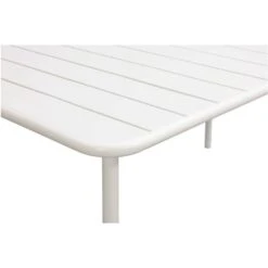 Tuintafel Vence - Metaal Zand - 75x150x90 Cm 5 Tuintafel Vence - Metaal Zand - 75x150x90 Cm -Beliani Winkel 50155181 9000
