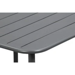 Lounge Dinging Tafel Paris - Aluminium - 66x90x90 Cm -Beliani Winkel 50155189 9000