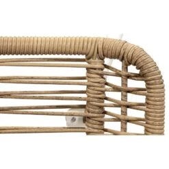 Voetenbank Grand - Wicker Naturel - 38x47x42 Cm -Beliani Winkel 50155223 9002