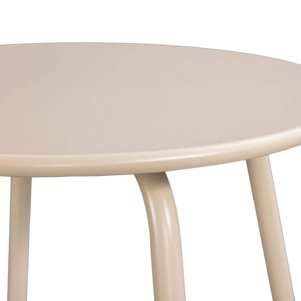 Bijzettafel Montreal - Zand/metaal - 45xØ45 Cm 2 Bijzettafel Montreal - Zand/metaal - 45xØ45 Cm - Afbeelding 2