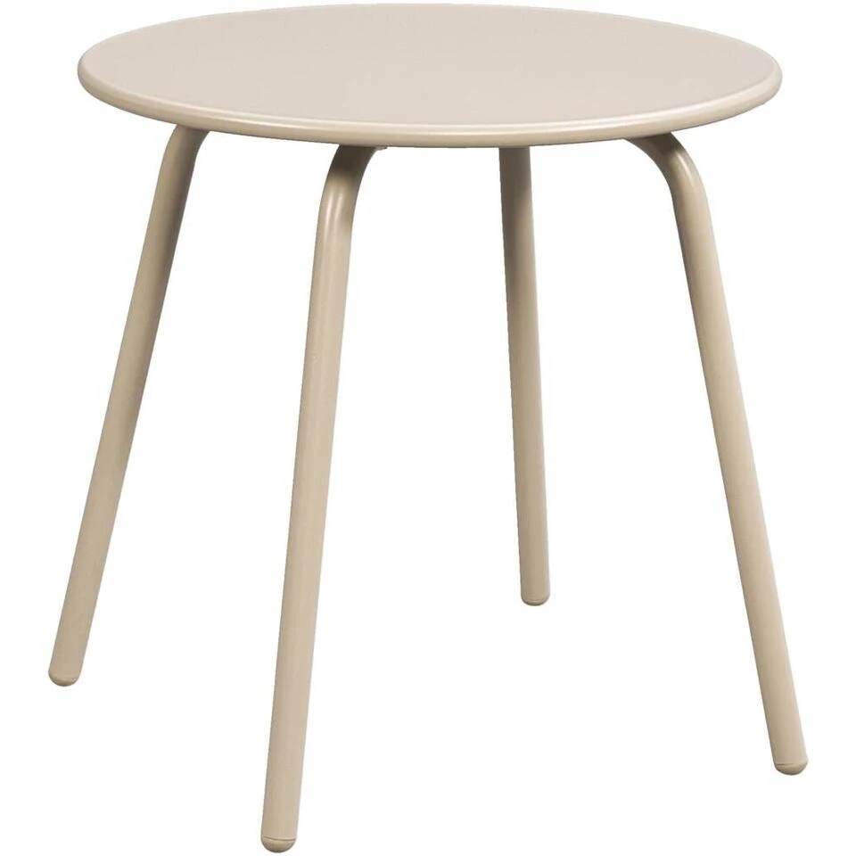 Bijzettafel Montreal - Zand/metaal - 45xØ45 Cm 1 Bijzettafel Montreal - Zand/metaal - 45xØ45 Cm