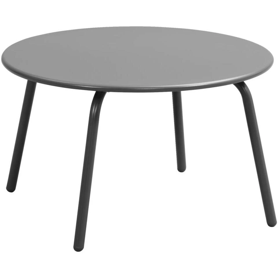 Bijzettafel Montreal - Antraciet/metaal - 36xØ60 Cm 1 Bijzettafel Montreal - Antraciet/metaal - 36xØ60 Cm