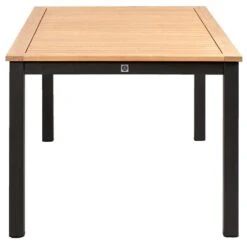 Le Sud Dining Loungetafel Ardeche - Naturel/zwart - 140x65x80 Cm -Beliani Winkel 50156091 0280