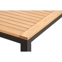 Le Sud Dining Loungetafel Ardeche - Naturel/zwart - 140x65x80 Cm -Beliani Winkel 50156091 9000