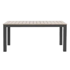 Tuintafel Tarn - Aluminium/eucalyptus Antraciet - 75x170x95 Cm