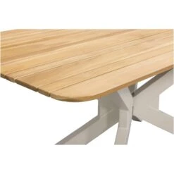 Tuintafel Perpignan - Zand/metaal - 75x160x90 Cm 14 Tuintafel Perpignan - Zand/metaal - 75x160x90 Cm -Beliani Winkel 50156105 9000