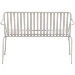 Tuinbank Vence - Metaal Zand - 81x114x62 Cm -Beliani Winkel 50205028 0900