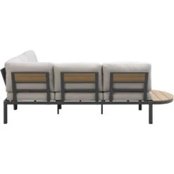 Loungebank Soulac - Antraciet - 81x243x71,5 Cm -Beliani Winkel 50205034 0900