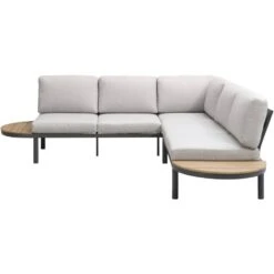 Loungebank Soulac - Antraciet - 81x243x71,5 Cm