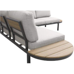 Loungebank Soulac - Antraciet - 81x243x71,5 Cm -Beliani Winkel 50205034 9003