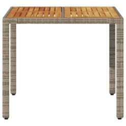 VidaXL - Tuintafel - Grijs - Poly Rattan - 90 X 90 X 75 Cm 13 VidaXL - Tuintafel - Grijs - Poly Rattan - 90 X 90 X 75 Cm -Beliani Winkel 5278deaf78f8463e82bea20c0e7d6a8c