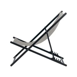 Beliani Tuinligstoel LOCRI II - Grijs Synthetisch Materiaal, Aluminium -Beliani Winkel 53233194d1d14f7288b48d230754d693