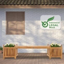 CLP Teakbank Boston 210 Cm -Beliani Winkel 53da5171371c45d5b6fa3ad301354dfe