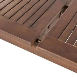 CESANA - Tuintafel - Donkerhout - 100 X 180/240 Cm - Acaciahout -Beliani Winkel 5450a67ee2084bf1b289ad3c8b6f63b2