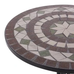 CARIATI - Tuintafel - Zwart - 60 X 60 Cm - IJzer -Beliani Winkel 54b01c6f6de3421bb910401580dee29f