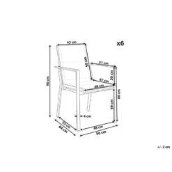 Beliani Tuinstoel BUSSETO - Zwart Aluminium -Beliani Winkel 551baac97a19409c96aa269ccaa9f0c5