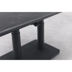 Medina Up&down Tafel 140x80 Cm. - Royal Grey/Keramiek -Beliani Winkel 5544944d74934762900d964b58bbcc6e