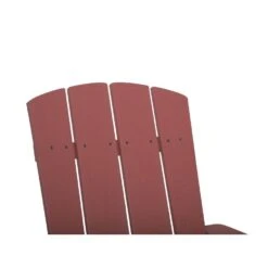 ADIRONDACK - Tuinstoel - Rood - Kunsthout -Beliani Winkel 55595471ef4e4860b8d58fe83625fd85