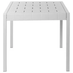 BARTICA - Tuintafel - Grijs - 81 X 84 Cm - Synthetisch Materiaal -Beliani Winkel 55e59e43644d4d29ae0bcf5b71f678e4
