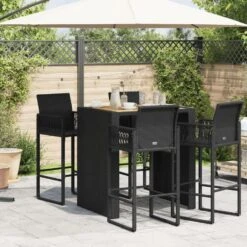 VidaXL - Tuinbartafel - Zwart - Poly Rattan - 105 X 80 X 110 Cm 13 VidaXL - Tuinbartafel - Zwart - Poly Rattan - 105 X 80 X 110 Cm -Beliani Winkel 5619dc4301d640248967068e121fc613