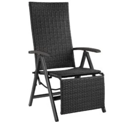 Tectake Wicker Tuinstoel Opklapbaar Met Aluminium Frame En Voetsteun, Zwart 16 Tectake Wicker Tuinstoel Opklapbaar Met Aluminium Frame En Voetsteun, Zwart -Beliani Winkel 565204dce8334d56b818417ca25e1e4a
