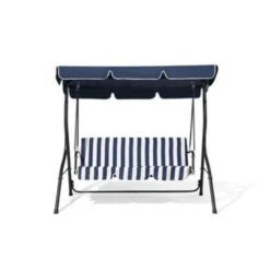 Beliani Schommelbank CHAPLIN - Blauw Staal -Beliani Winkel 56af0e318546486889a3f3c516276658