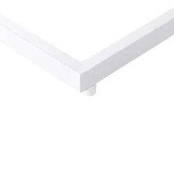 MESSINA - Bijzettafel - Lichthout/Wit- 60 X 35 Cm - Plastichout -Beliani Winkel 5781d1433f1044dcaf3ad49829fa4ad9