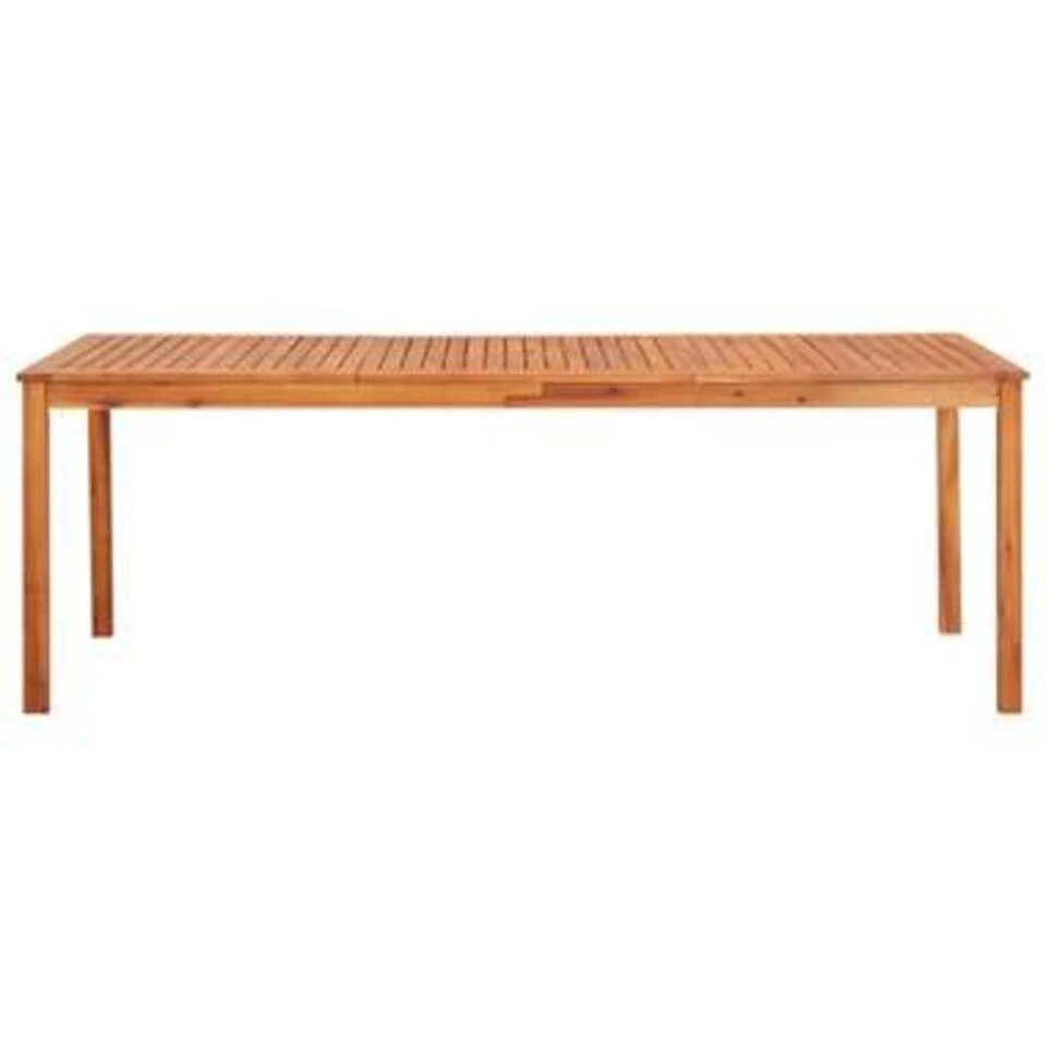 VidaXL Tuintafel 215x90x74 Cm Massief Acaciahout 2 VidaXL Tuintafel 215x90x74 Cm Massief Acaciahout - Afbeelding 2