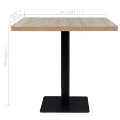 VidaXL - Eetkamertafel - Beige - MDF - 80 X 80 X 75 Cm -Beliani Winkel 57a23122e06443d6b03455297d4fa2fd