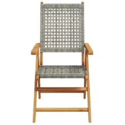 VidaXL - Tuinstoelen - Grijs - Acaciahout En Poly Rattan - 2 Stuks -Beliani Winkel 57e7d2e4dabc4b06ac760b7099b1c03d