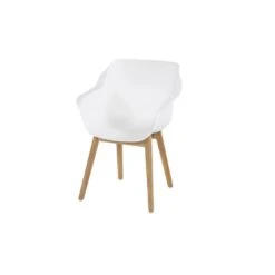 Set Van 2- Hartman Sophie Studio Diningstoel- White - Teak Poot -Beliani Winkel 581129a0ae784efaab4db748f1c8920f