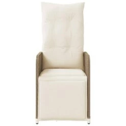 VidaXL - Verstelbare Tuinstoel Met Kussens - Beige - Poly Rattan 13 VidaXL - Verstelbare Tuinstoel Met Kussens - Beige - Poly Rattan -Beliani Winkel 583440a87d2d4437b2bb9a9abf3f253a