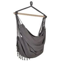 BONEA - Hangstoel - Grijs - Katoen -Beliani Winkel 5885cc804a9045ea880d8b420220248b