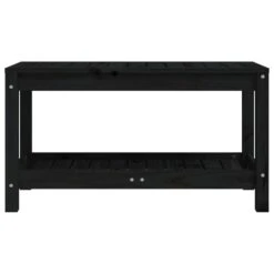 VidaXL - Tuinbank - Zwart - Grenenhout - 82.5 X 35 X 45 Cm -Beliani Winkel 58965a1c09094068bef00ce08f65fca9