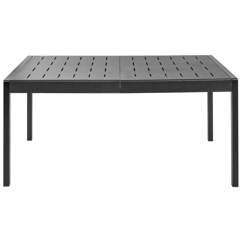 BARTICA - Tuintafel - Zwart - 154 X 84 Cm - Synthetisch Materiaal 5 BARTICA - Tuintafel - Zwart - 154 X 84 Cm - Synthetisch Materiaal - Afbeelding 5