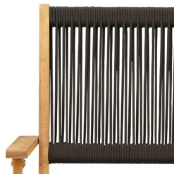 VidaXL - Tuinstoelen - Zwart - Acaciahout En Polypropeen - 2 Stuks -Beliani Winkel 598cd11058b94ec99ddfa41faaad8588