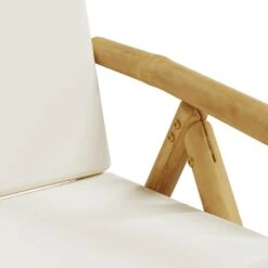 VidaXL - Inklapbare Tuinstolen - Kussens - Bruin - Bamboe - 2 Stuks -Beliani Winkel 5a00683c7f104813ad9fb1220ad611e2