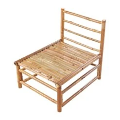 CERRETO - 1-zits Module - Wit - Bamboe -Beliani Winkel 5b1cc9502a9f47c08d3a1cb8a9e70647