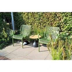 Stripe Loungestoel - Mosgroen -Beliani Winkel 5b2a6efec6964ee1bbeb7207c9364106